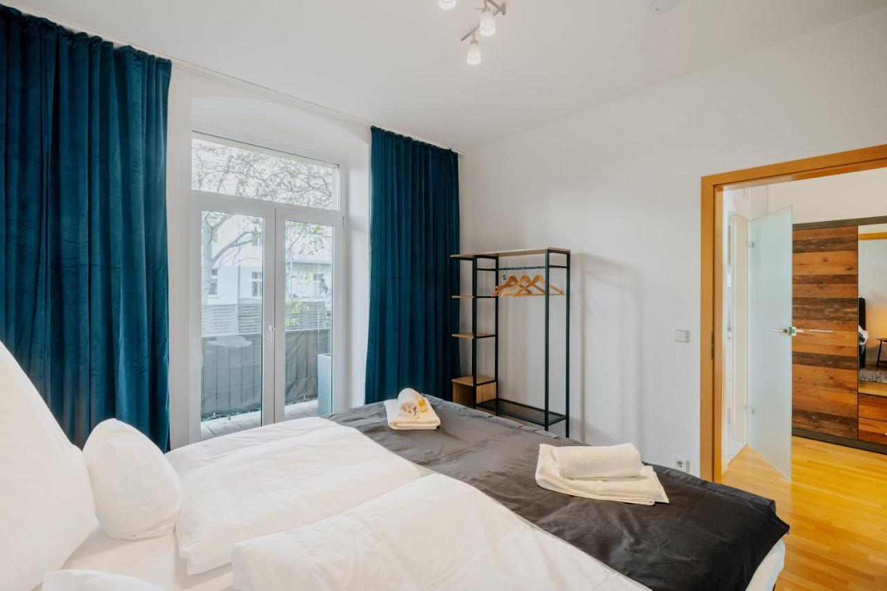 Blissplace 3 Zi Premium Apartment Nahe Getec Arena Mit Kingsize Betten Und Balkon Magdeburg Exterior photo